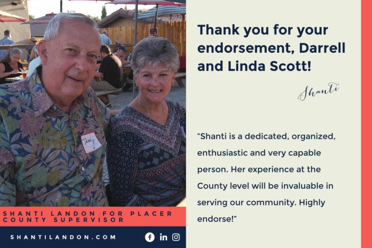 Darrell and Linda Scott endorsement