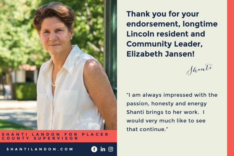Elizabeth Jansen endorsement