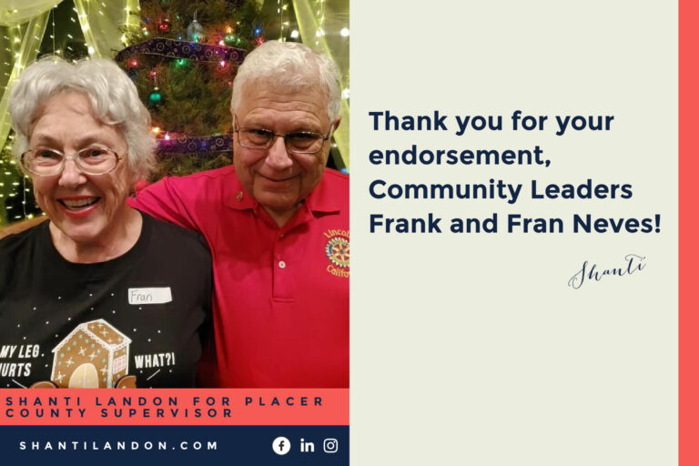 Frank and Fran Neves endorsement