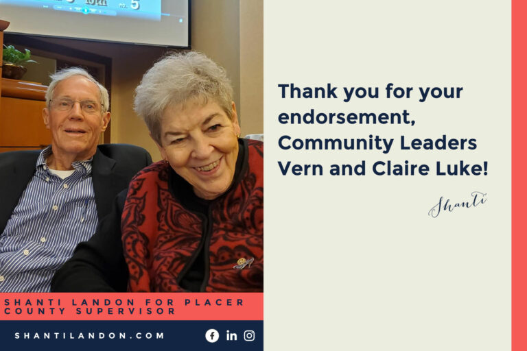 Vern and Claire Luke endorsement