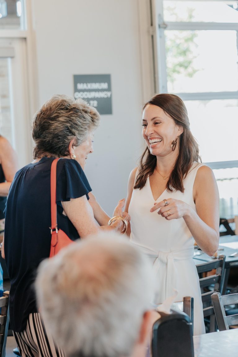 Shanti Landon with community